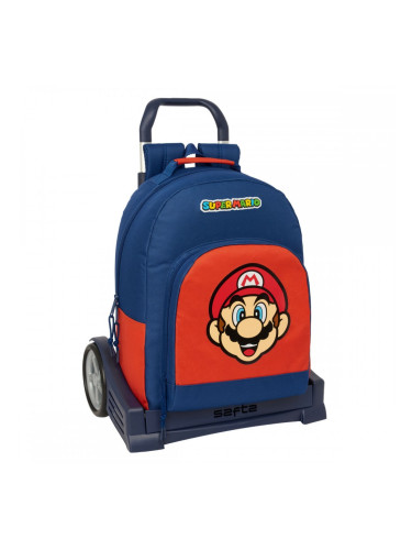 Училищна чанта Super Mario Mamma mia Червен Морско син 32 x 42 x 15 cm