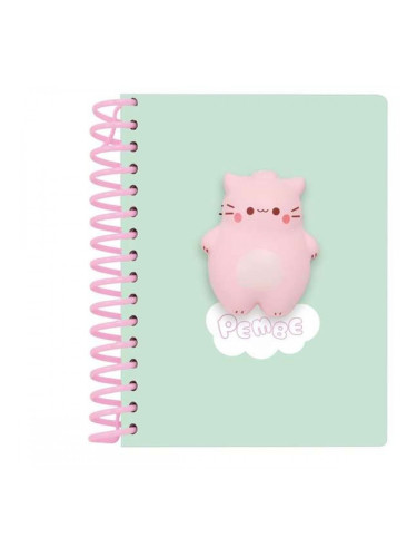 Тефтер Safta The pink cat Многоцветен