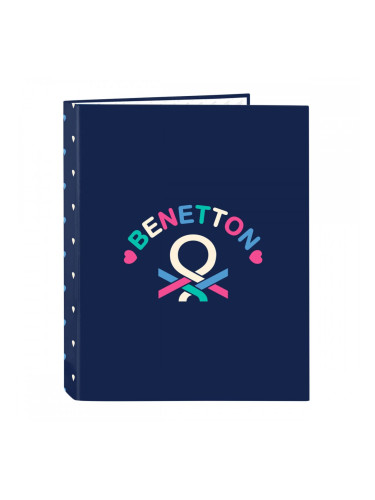Папка с пръстени Benetton Drop Многоцветен A4 26.5 x 33 x 4 cm