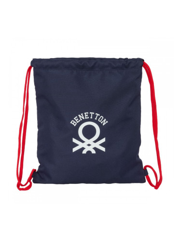 Раница с връвка Benetton Together Морско син 35 x 40 x 1 cm