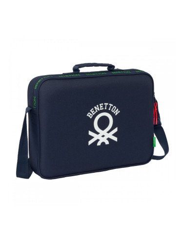Училищна чанта Benetton Together Морско син 38 x 28 x 6 cm