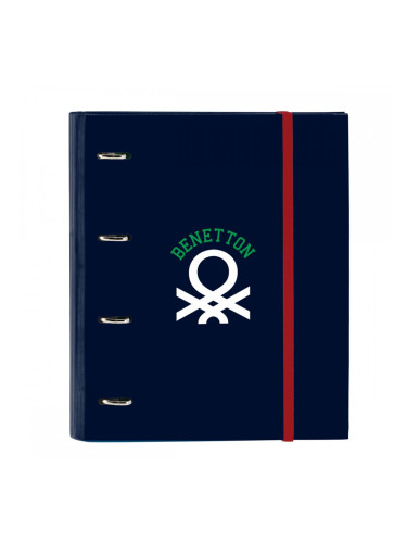 Папка с пръстени Benetton Together Морско син 27 x 32 x 3.5 cm