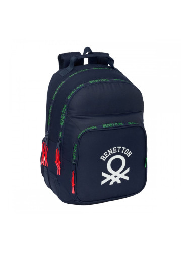 Училищна чанта Benetton Together Морско син 32 x 42 x 15 cm