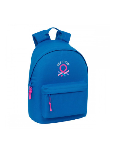 Училищна чанта Benetton benetton basics Син 31 x 41 x 16 cm
