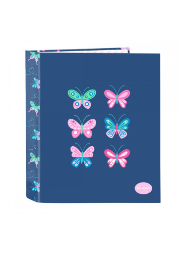 Папка с пръстени BlackFit8 Mariposas Многоцветен A4 27 x 33 x 6 cm