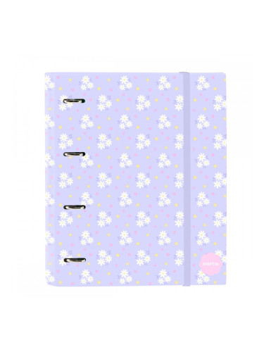 Папка с пръстени Safta Bouquet Розов Люляк 27 x 32 x 3.5 cm