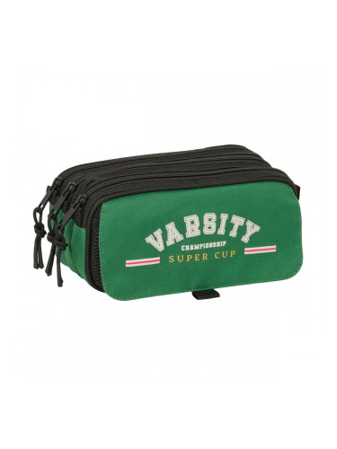 Пътническа Чанта BlackFit8 Varsity Черен Зелен 21,5 x 10 x 8 cm