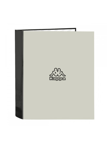 Папка с пръстени Kappa Grey Черен Сив A4 27 x 33 x 6 cm