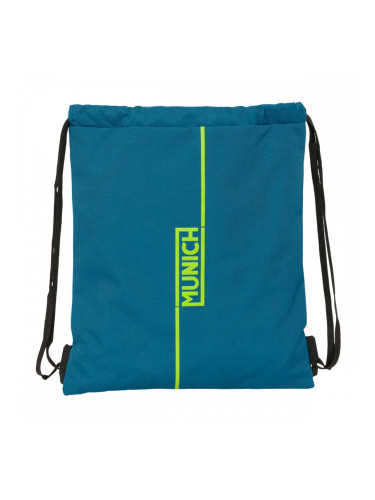 Раница с връвка Munich Land Черен Зелен 35 x 40 x 1 cm