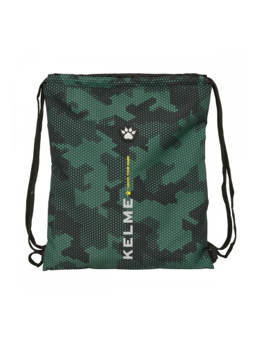 Раница с връвка Kelme Camo Черен Зелен 35 x 40 x 1 cm
