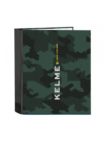 Папка с пръстени Kelme Camo Черен Зелен A4 27 x 33 x 6 cm