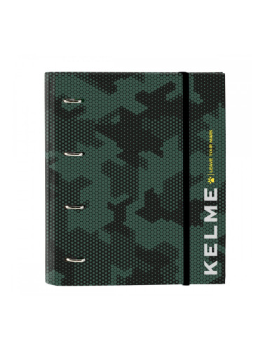 Папка с пръстени Kelme Camo Черен Зелен 27 x 32 x 3.5 cm