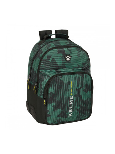 Училищна чанта Kelme Camo Черен Зелен 32 x 42 x 15 cm