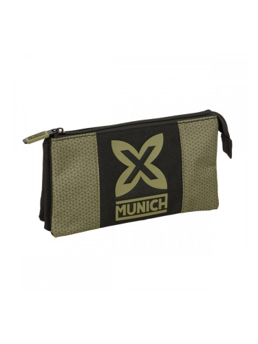 Училищна чанта Munich West Черен Зелен 22 x 12 x 3 cm