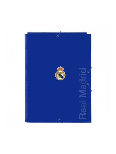 Папка с пръстени Real Madrid C.F. Син A4 26 x 33.5 x 2.5 cm
