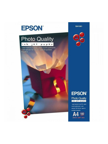 Гланцирана фото хартия Epson Photo Quality Inkjet Paper - A4 - 100 hojas