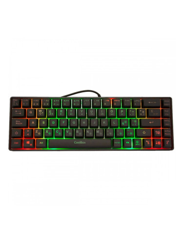 Клавиатура CoolBox mini TM065 Черен Испанска Qwerty