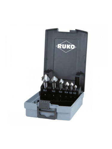 Комплект за зенковане (Зенкове) RUKO 102152RO DIN 335 Бързорежеща стомана (HSS) 6 Части