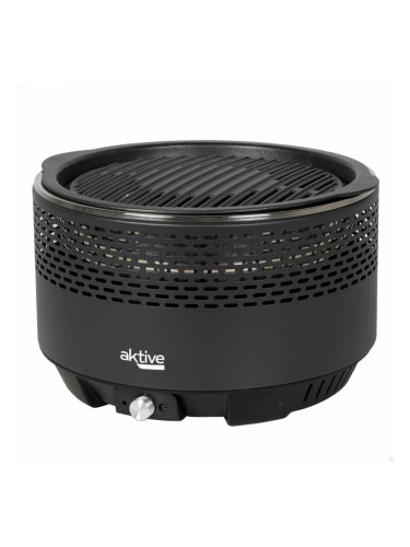 Портативно барбекю Aktive Кръгъл Без дим Черен Ø 34 cm