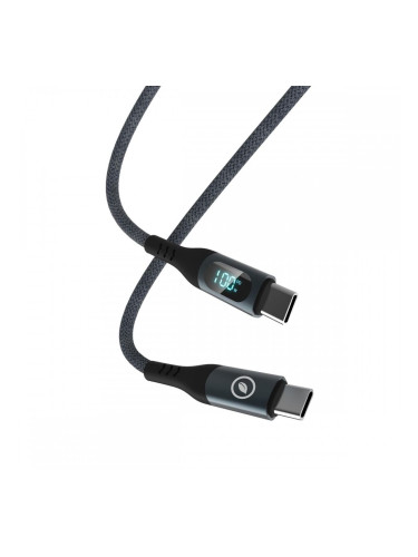 Кабел USB-C към USB-C Muvit MC147-R-A Сив