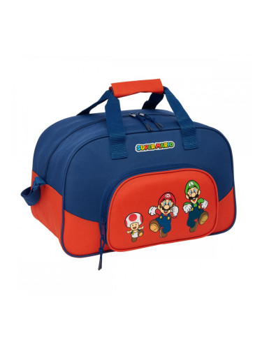 Спортна Чанта Super Mario Mamma mia Червен Морско син 40 x 24 x 23 cm
