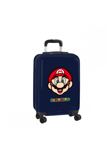 Куфар за каюта Super Mario super mario Червен Морско син 20'' 20 L 34,5 x 55 x 20 cm