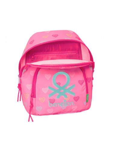 Раница Benetton Heart Розов 25 x 30 x 13 cm
