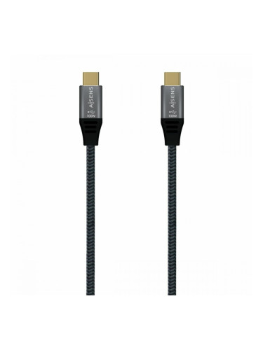 Кабел USB-C Aisens A107-0629 Сив 2 m