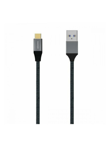 Кабел USB A към USB-C Aisens A107-0633 Сив 2 m