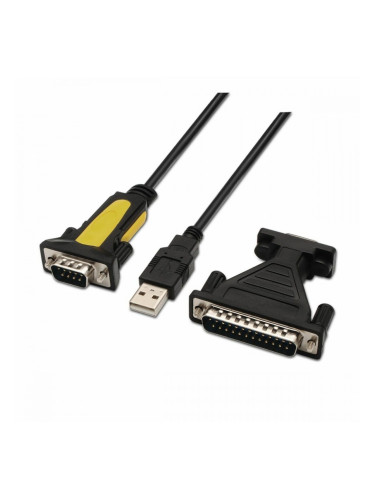 Кабел за данни/презареждане с USB Aisens A104-0039 1,8 m Черен