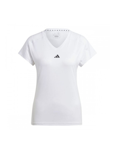 Дамска тениска с къс ръкав Adidas Essentials Minimal Бял Fitness - M
