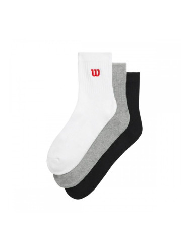 Пакет чорапи Wilson Quarter Top Sock 3 Части - 44-48