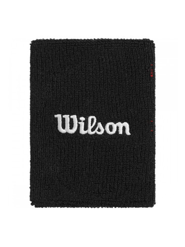Спортна Лента за Китка Wilson Wide Terry Черен