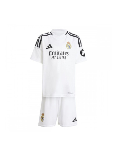 Комплект Детска Футболна Екипировка Adidas Real Madrid 24/25 Home Бял - 9-10 години