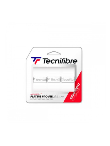 Покритие за Тенис Дръжка Tecnifibre 52PLAPROWH Бял