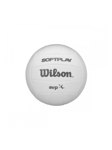 Топка за Плажен Волейбол Wilson Avp Soft Play Vb White Бял Изкуствена кожа Размер 5 (Един размер)
