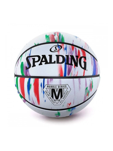 Баскетболна Топка Spalding Marble Series Hg Sz7 Бял 7 (Размер 7)