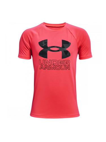 Детски Тениска с къс ръкав Under Armour Tech Hybrid Червен - 14-16 години