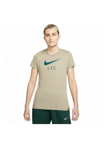 Дамска тениска с къс ръкав Nike Liverpool FC Кафяв - S
