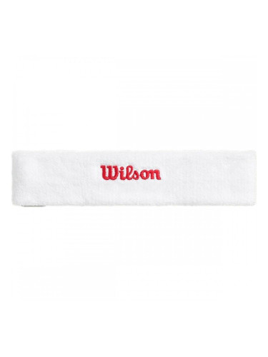 Спортна Лента за Глава Wilson Terry Logo Headband Бял Един размер