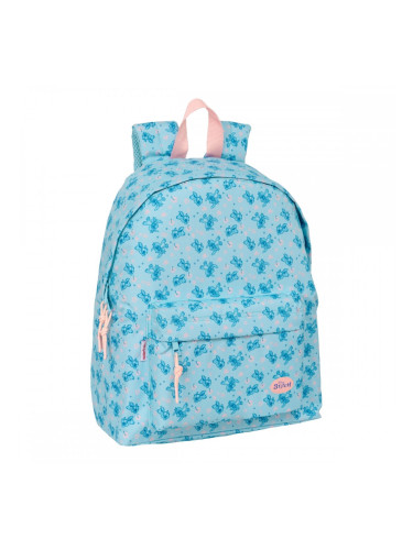 Училищна чанта Lilo & Stitch Ohana Син 33 x 42 x 15 cm