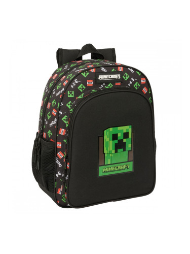 Училищна чанта Minecraft Черен 32 x 38 x 12 cm