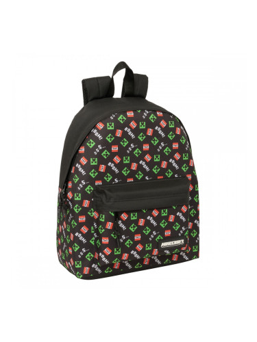 Училищна чанта Minecraft Черен 33 x 42 x 15 cm