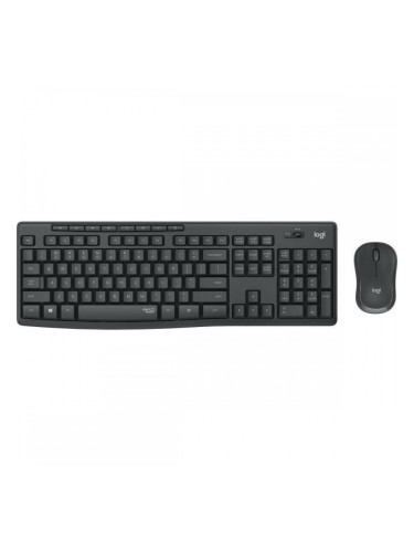 Kлаиатура с безжична мишка Logitech MK295 Сив Испанска Qwerty