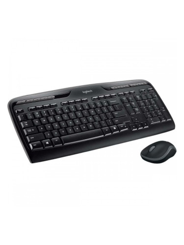 Клавиатура с мишка Logitech MK330 Черен Испанска Qwerty