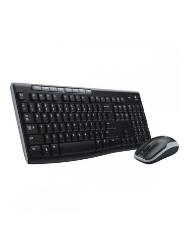 Клавиатура и оптична мишка Logitech MK270 Черен Испанска Qwerty QWERTY
