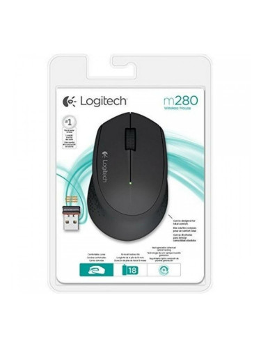 Оптична безжична мишка Logitech M280 Черен 1000 dpi