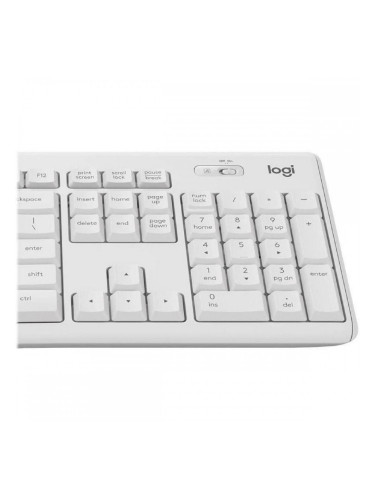 Клавиатура с мишка Logitech MK295 Бял Испанска Qwerty