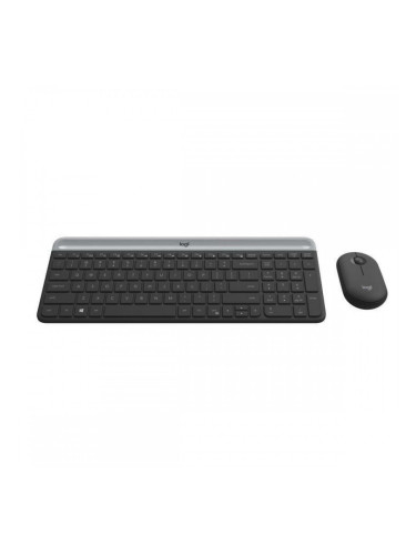 Клавиатура с мишка Logitech 920-009198 Черен Испанска Qwerty