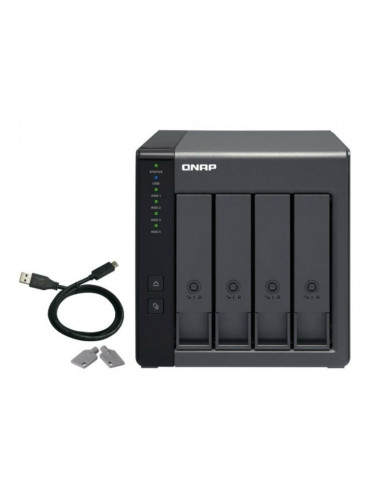SATA 5.25" калъф за SATA 2.5" Qnap TR-004 Черен